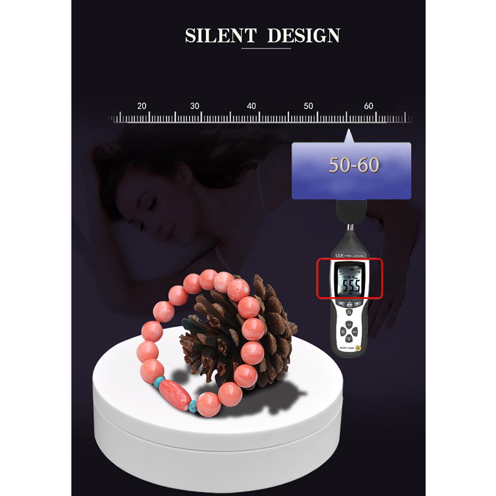 Usb-opladning 3 hastigheds justerbar roterende displaystander 360 graders elektrisk roterende pladespiller displaystand til smykkeskærm