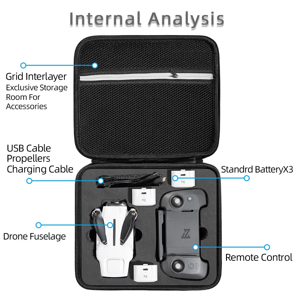 Bolso de hombro para Mini Dron Fimi X8, bolsa de almacenamiento portátil, estuche de transporte impermeable, accesorios de cubierta dura