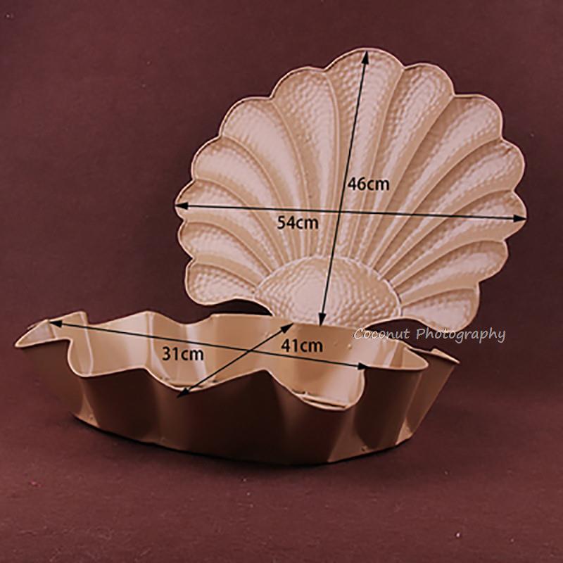 Newborn Photography Prop Photography Baby Props Iron Shell Photo Props Baby Studio Accessori Prop Set for Posing Newborn Shoot: 2