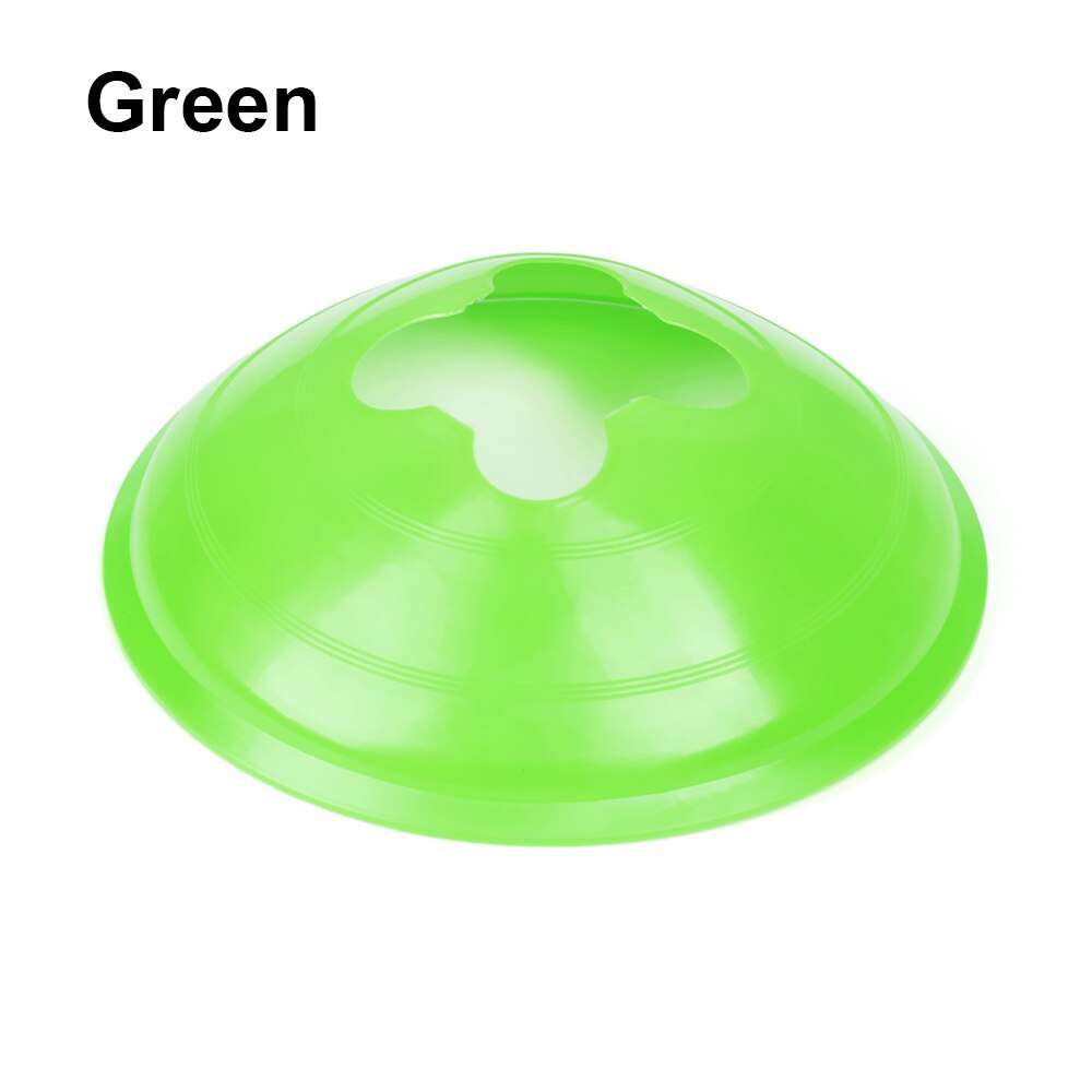 5Pcs Outdoor Sports Football Speed Training Disc Cone Inline Skating Cross Track Marker Soccer Cross Speed Training Marking Cup: Green1