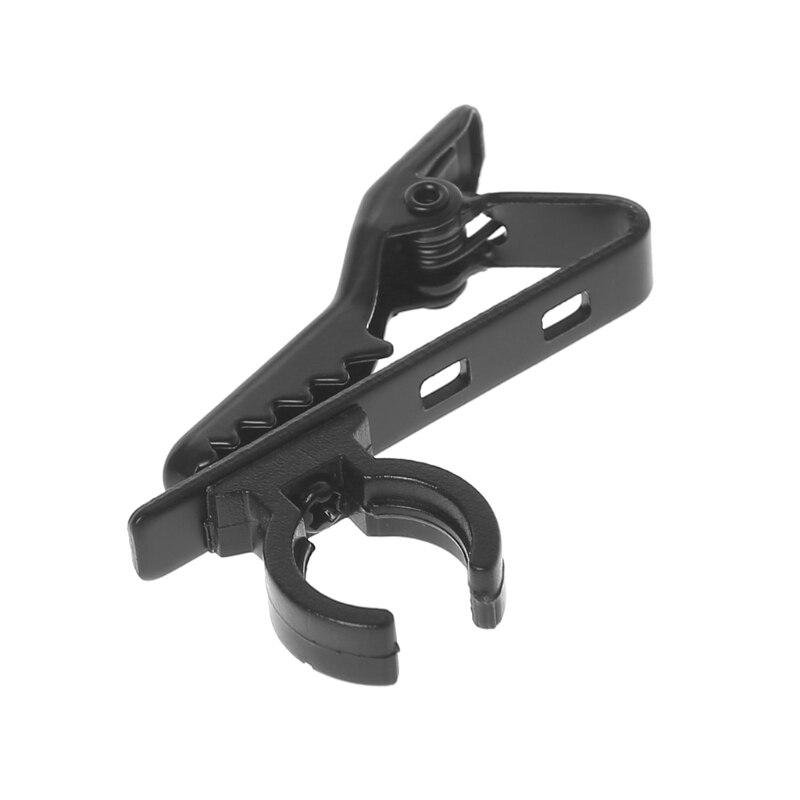Universal Microphone Lapel Tie Clip Mini Clamp Portable Used For T-shirt Collar: Red