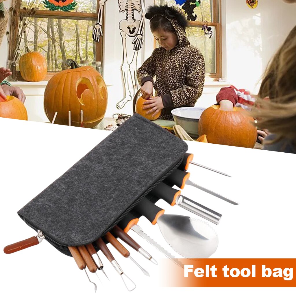 Halloween Pumpkin Carving Tool Stainless Steel Carve Art Knives Set Accessories Halloween Decoration