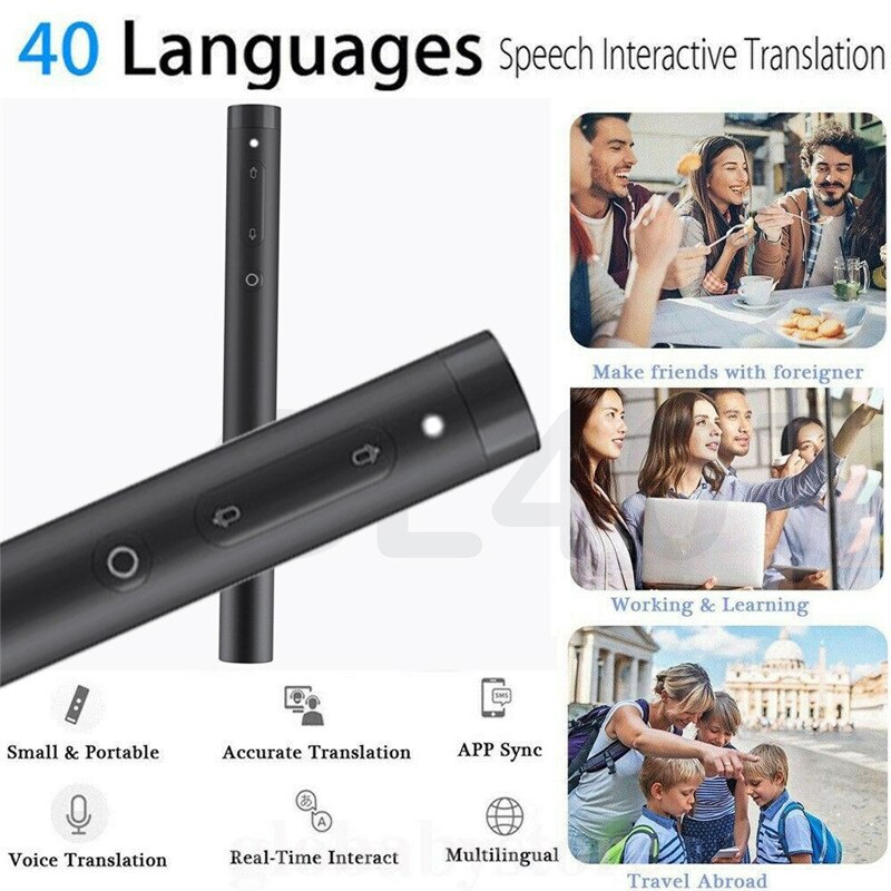 Translaty Smart Instant Real Time Voice 40 Languages Translator AI Intelligent