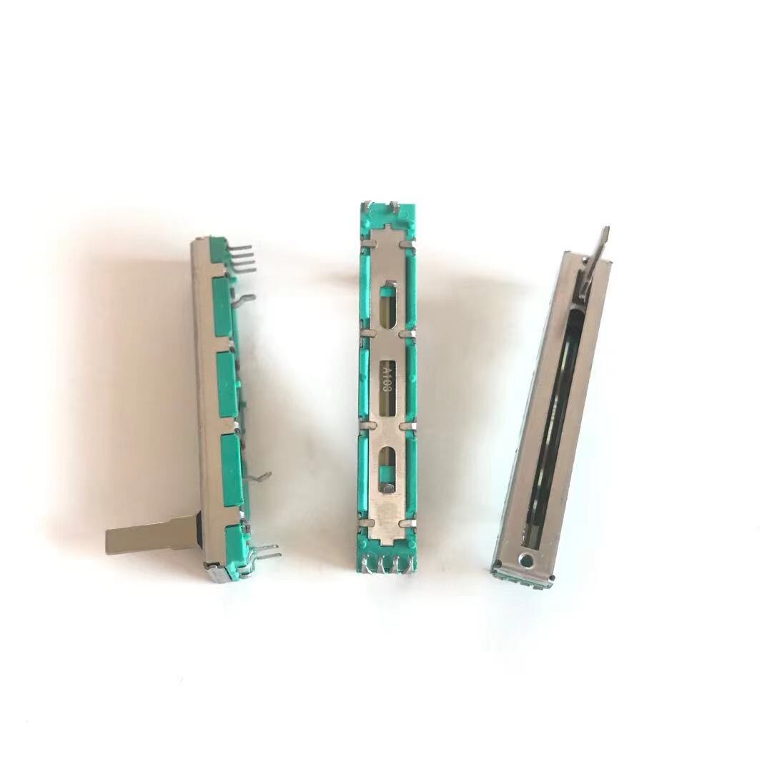 50PC Potentiometer B50K B20K A20K A10K Potentiometer mixer fader 60MM B50KX2 B20KX2 A10KX2 A20K*2 handle 20mm 6 feet: A10K