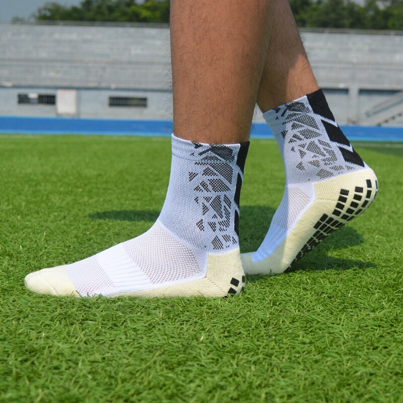 Nowe sportowe antypoślizgowe skarpety piłkarskie bawełniane skarpety piłkarskie męskie skarpety Calcetines (ten sam typ co Trusox): Short gray