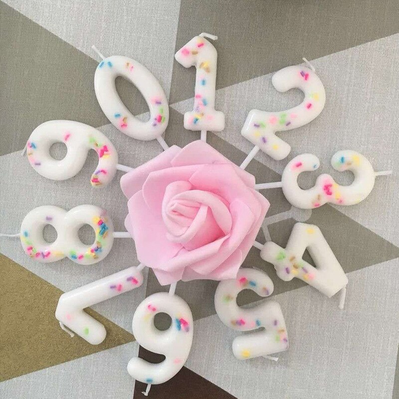 Kleurrijke Snoep Verjaardag Kaars Diy Digitale Kaars Verjaardag Party Wedding Anniversary Party Decoraties