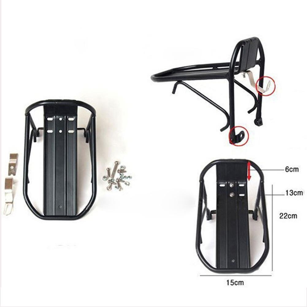 Aluminiumlegering mtb vägcykel cykel främre rack bärväskor väska bärare bagagehylla cykelfäste hållbart och robust