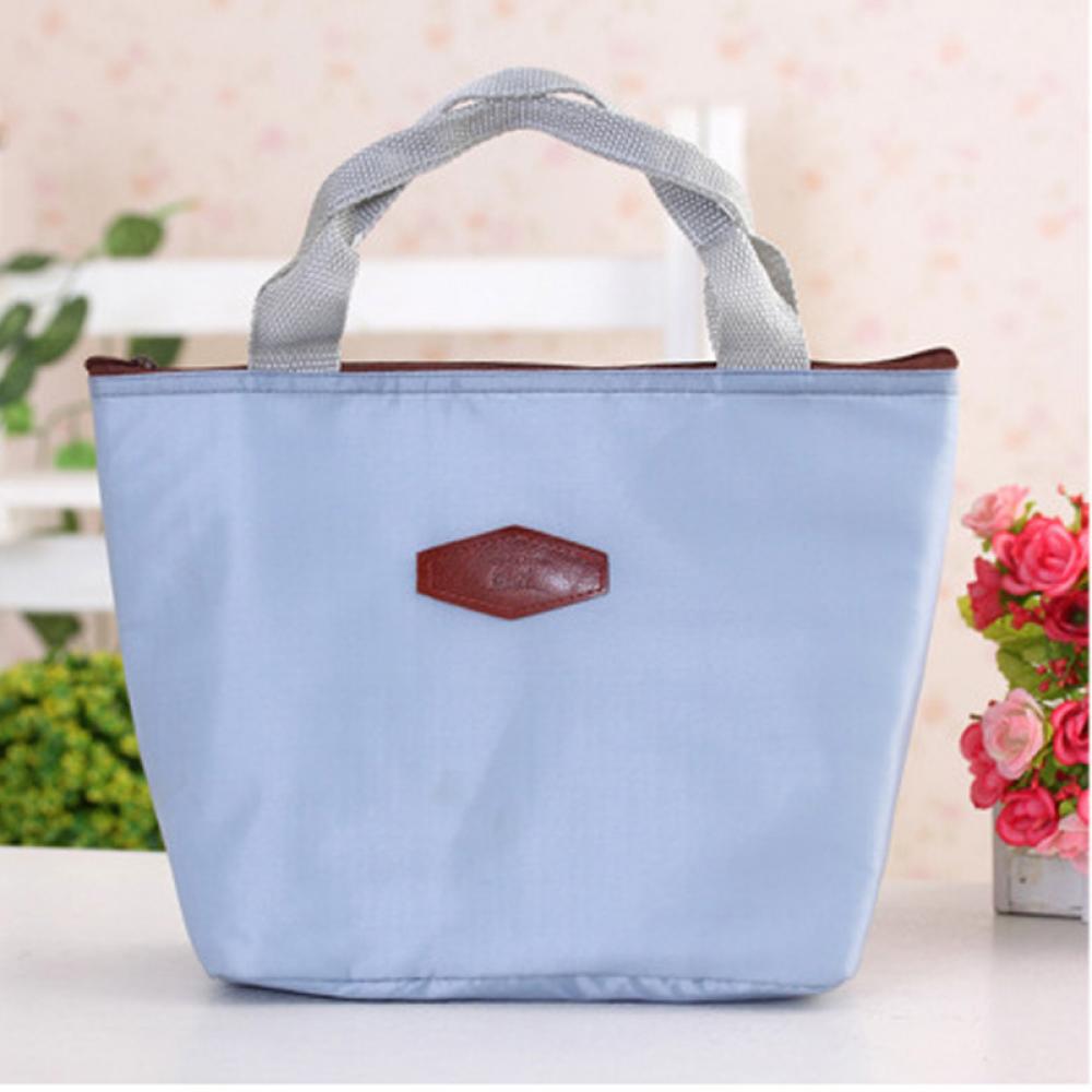 ISKYBOB Portable Insulated Canvas lunch Bag Thermal Food Picnic Lunch Bags for Women kids Men Cooler Lunch Box