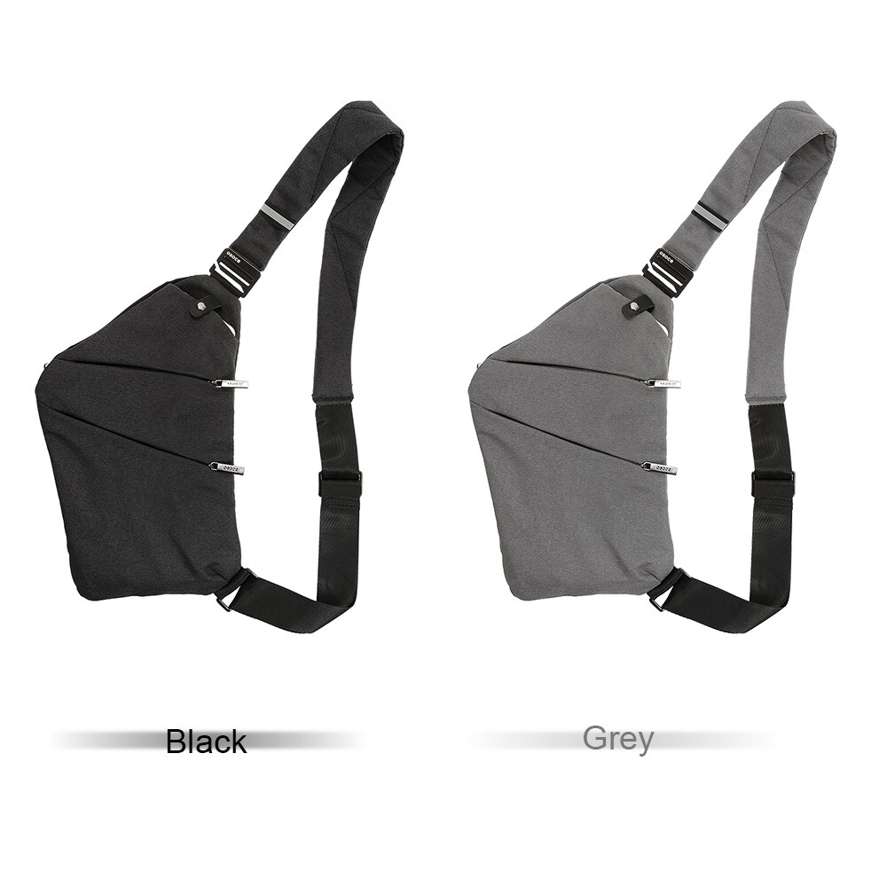 Slynge ryggsekk bryst sportsveske lett utendørs reise fotturer anti-tyveri crossbody skulder gym bag daypack for menn kvinner