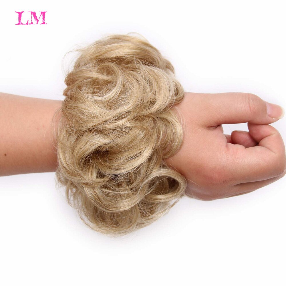 LiangMo Synthetic Hair Bun Extensions Messy Hair Scrunchies Hair Chignon Pieces for Women Hair Donut Updo Ponytail