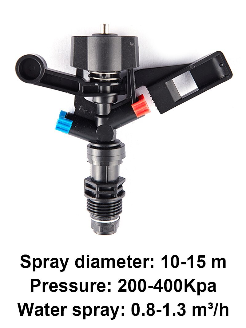 360 Degree Rocker Nozzle Rotating Jet Sprinkler For Yard Garden and Lawn Agriculture Irrigation Sprinkler Head 1/2" Male Thread: 11.5cm