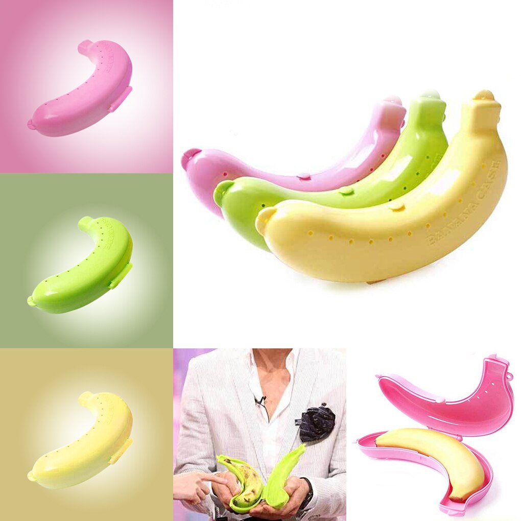 Fruit Banaan Protector Box Holder Case Lunch Container Opbergdoos Voor Kinderen Bescherm Fruit Case
