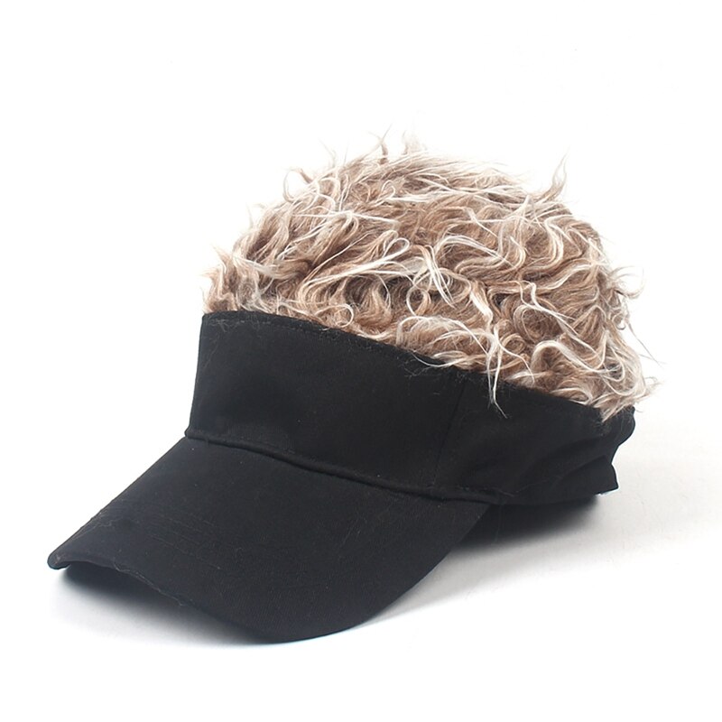 Tennis Baseball Cap Haar Krullen Pruik Natuurlijke Pruiken Natuurlijk Sluit Synthetische Hoed Pruik Verstelbare Unisex Voor Outdoor Sport