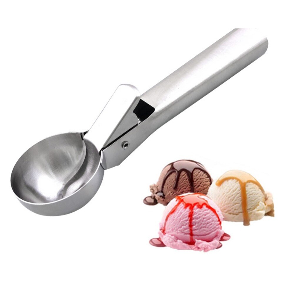 Stainless Steel Ice Cream Spoon Ice Cream Spoon Multi-function Ice Cream Spoon Kitchen Cake tool