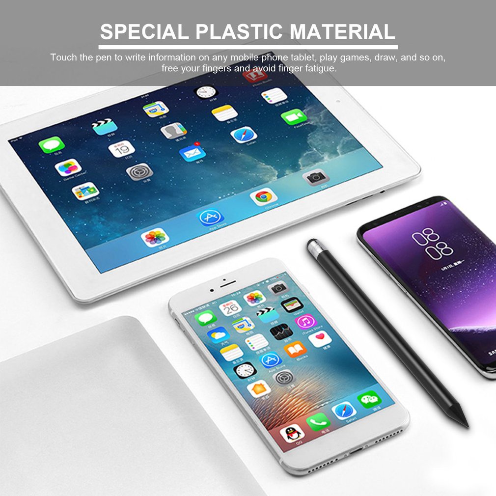 Plastic Pencil Round Stylus Capacitive Pen Touch Stylus Pencil Avoid Finger Fatigue On Any Mobile Phone Tablet