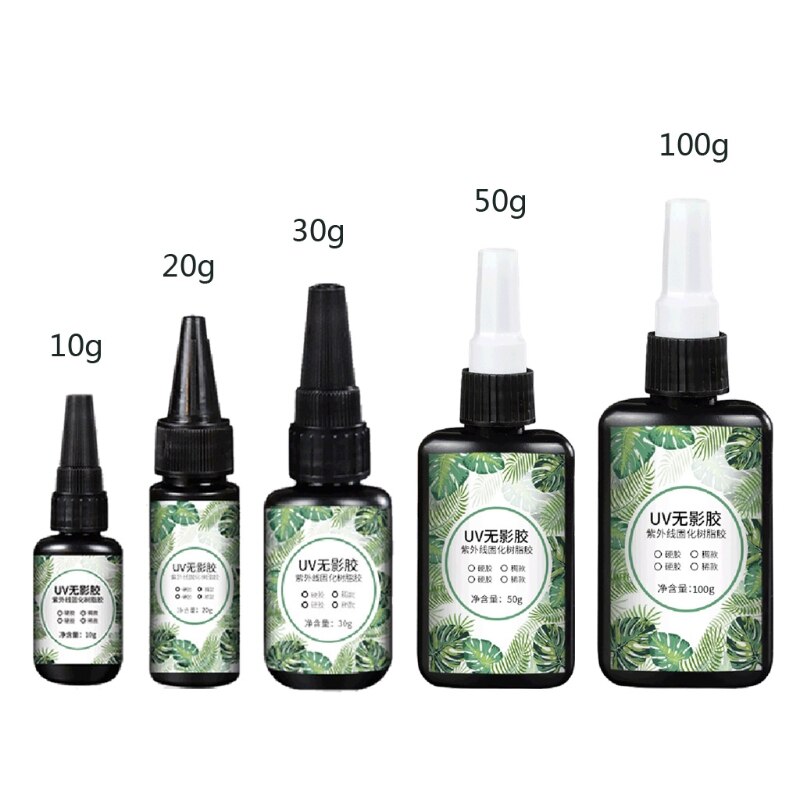 UV Resin Crystal Clear Hard Ultraviolet Curing Epoxy Resin Jewelry Making Art