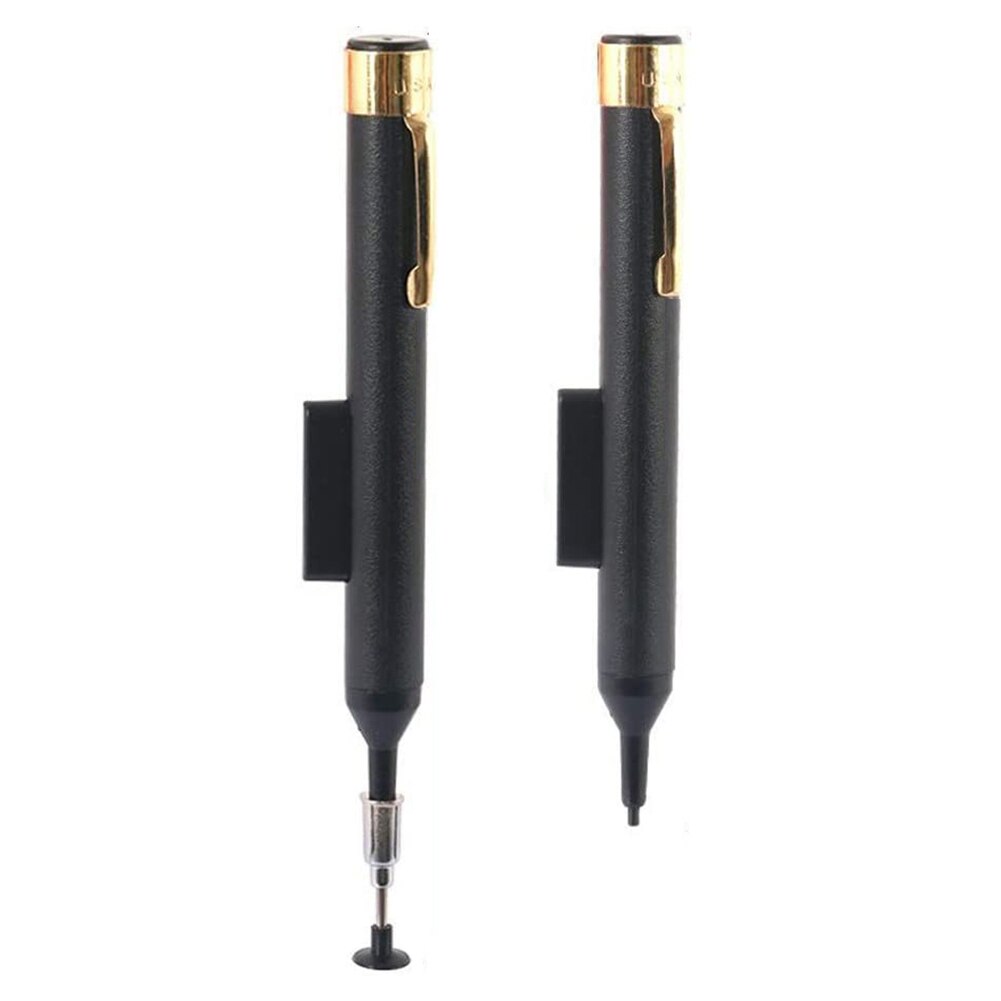 Solder Desoldering Pumps 15cm Anti-Satic IC Vacuum Pick Up Pen Remover with 4 Suction Heads for BGA SMD Solder Desoldering Pumps