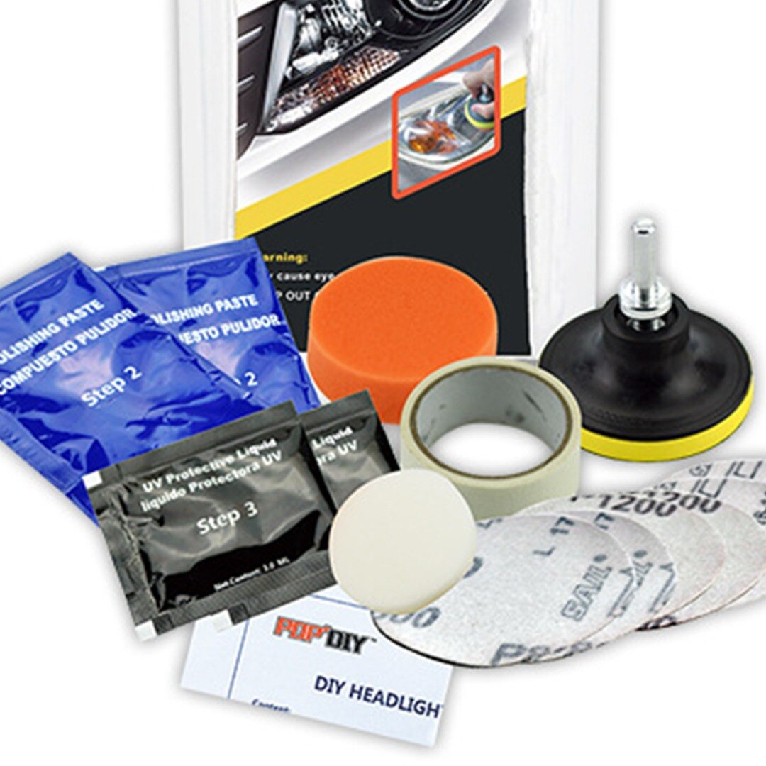 1set Car Headlight DIY Restoration Kit Auto Headlamps Scratches Repair Paste For Vehicle Cleaning Beauty Polishing Accessories