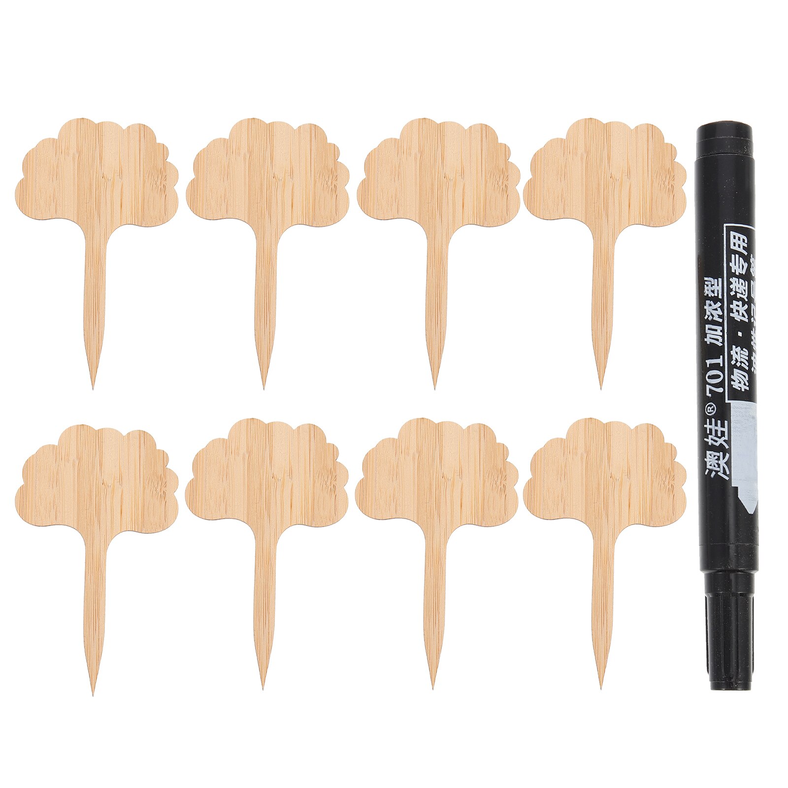 1 Set Van Bamboe Plant Labels Plant Naam Tags Tuinieren Levert Plant Onderscheiden Labels: As Shown 2