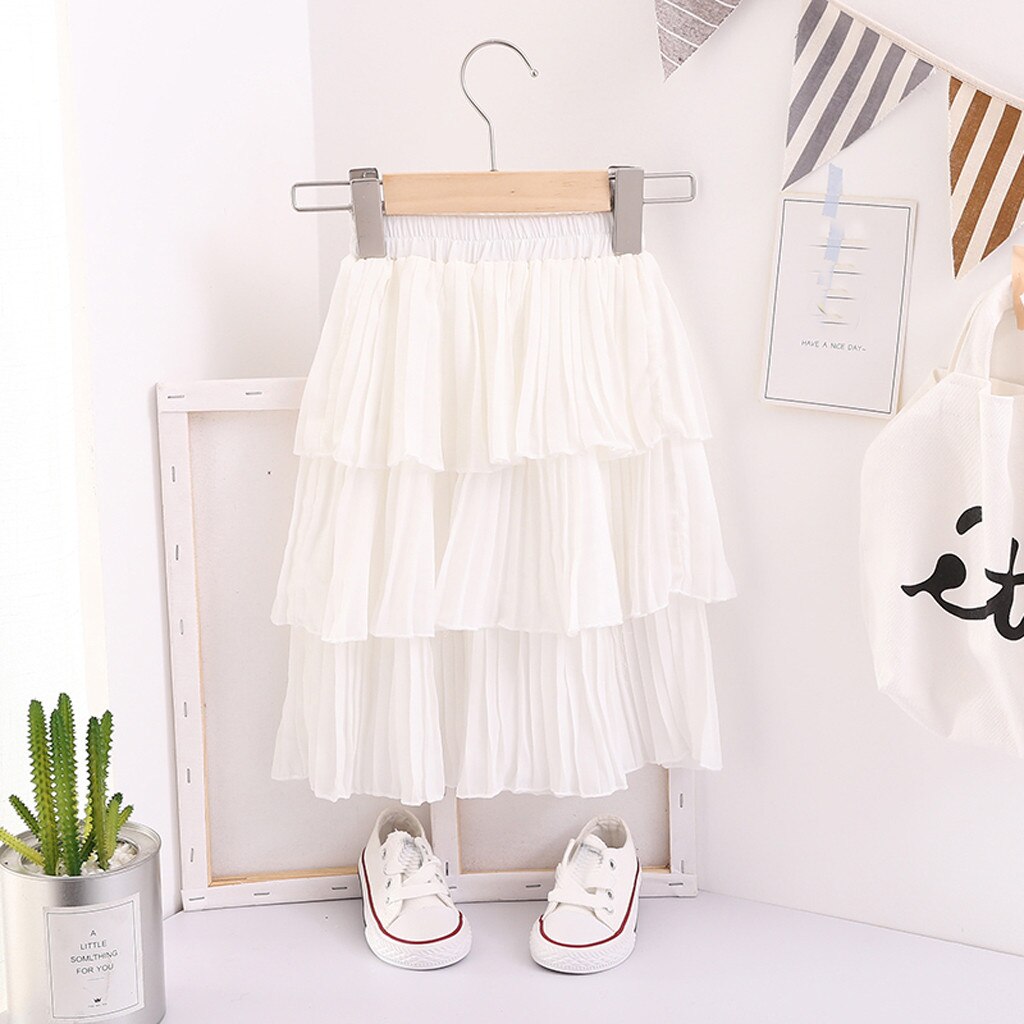 SAGACE Bambini Ragazza Pricess Pannello Esterno Sveglio chiffon Bianco balza Pannello Esterno del bambino Dei Vestiti Della Ragazza per La Primavera proprietà