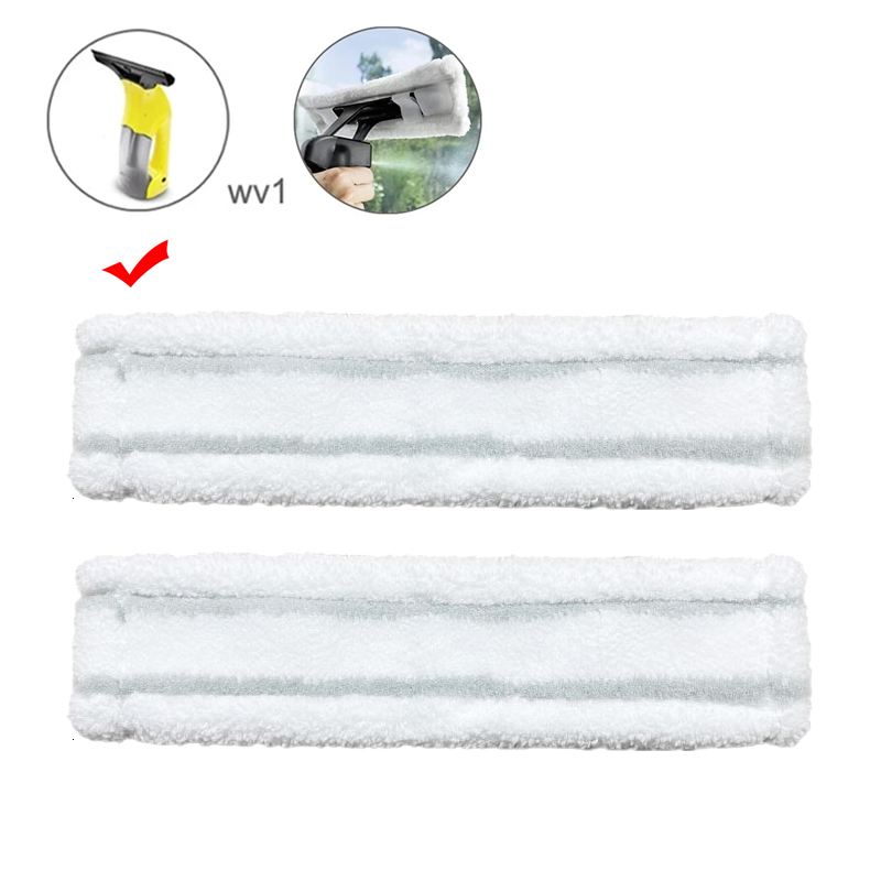 Voor Karcher Wv1 Wv50 Wv75 Wv2 Wv5 Mop Hoofd Vervanging Reserveonderdelen Microfibre Glazenwasser Machine Dweil Doeken Accessoires: Light Grey