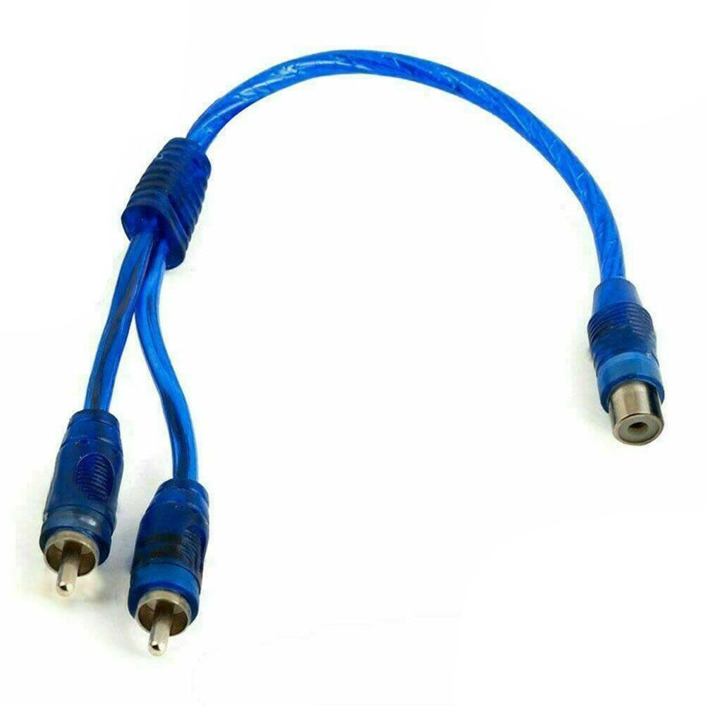 Car Audio Kabel 1 Man Vrouw 2/1 Vrouwelijke Rca 2 Mannelijke Splitter Signaal Stereo Adapter Kabel Audio Connector L6D4