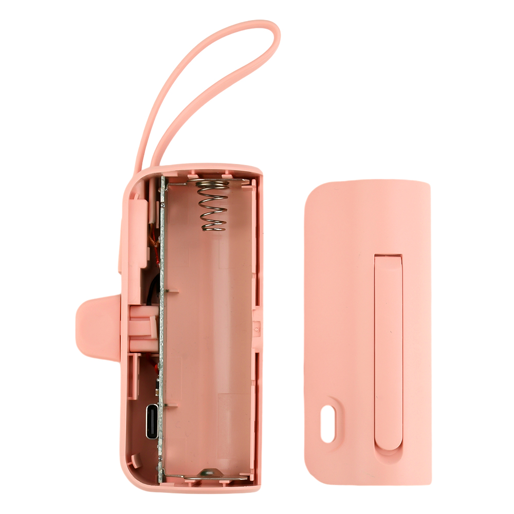 No soldering 1 cell 18650/21700 battery DIY case For Type-C DIY rechargeable battery Mobile power case with stand