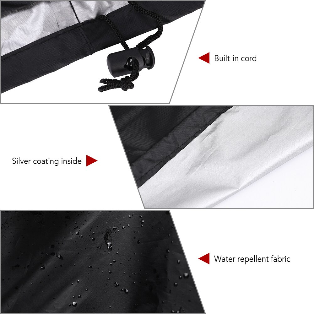 BBQ Grill Cover UV Protective Weather-resistant Outdoor Rain Cover Dust-proof Protection for Barbecues Grill