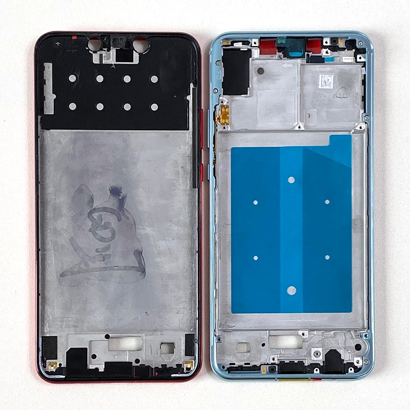 Original m & sen 6.3 "para huawei nova 3 PAR-LX1 INE-LX2 PAR-AL00 moldura dianteira quadro/quadro médio habitação com chaves laterais