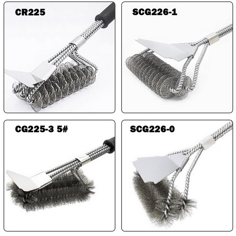 Grill Brush Scraper Best BBQ Cleaner Tools for All Grill Types Barbecue Kits Cooking Accessories Bristles Cleaning Brushes