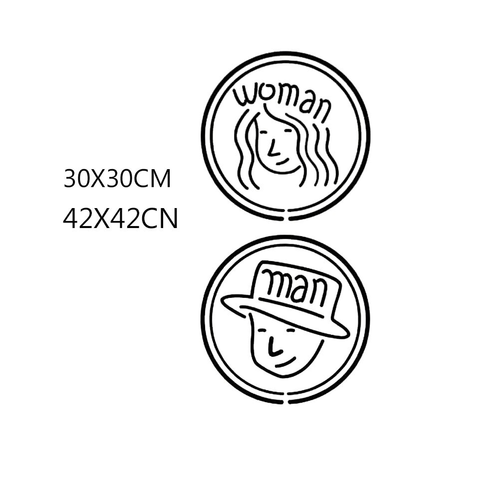 WC toaleta wejście znak naklejki na drzwi na miejsce publiczne dekoracja wnętrz kreatywny wzór naklejki ścienne Diy zabawna winylowa sztuka fresk