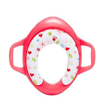 Kids Cartoon Potty Toilet Seat Pad Baby Soft Toilet Training Seat Cushion Child Seat With Handles Baby Toilet Seats Pedestal Pan: Red