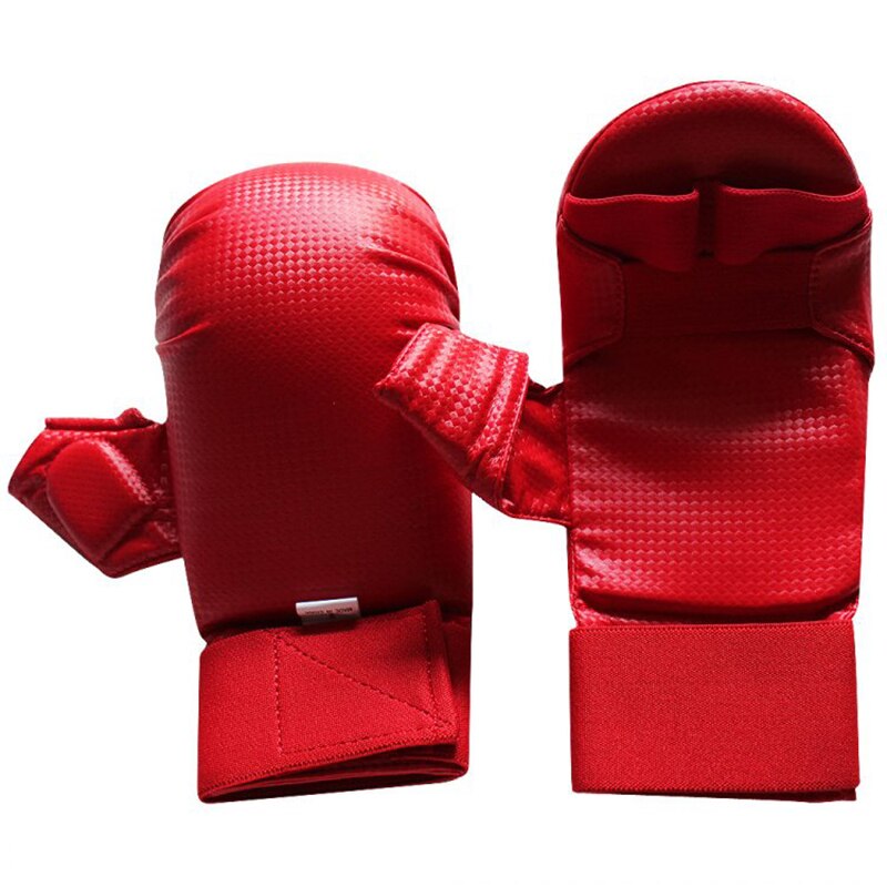 Guantes de Karate para niños, guantes de entrenamiento kárate, azul y rojo