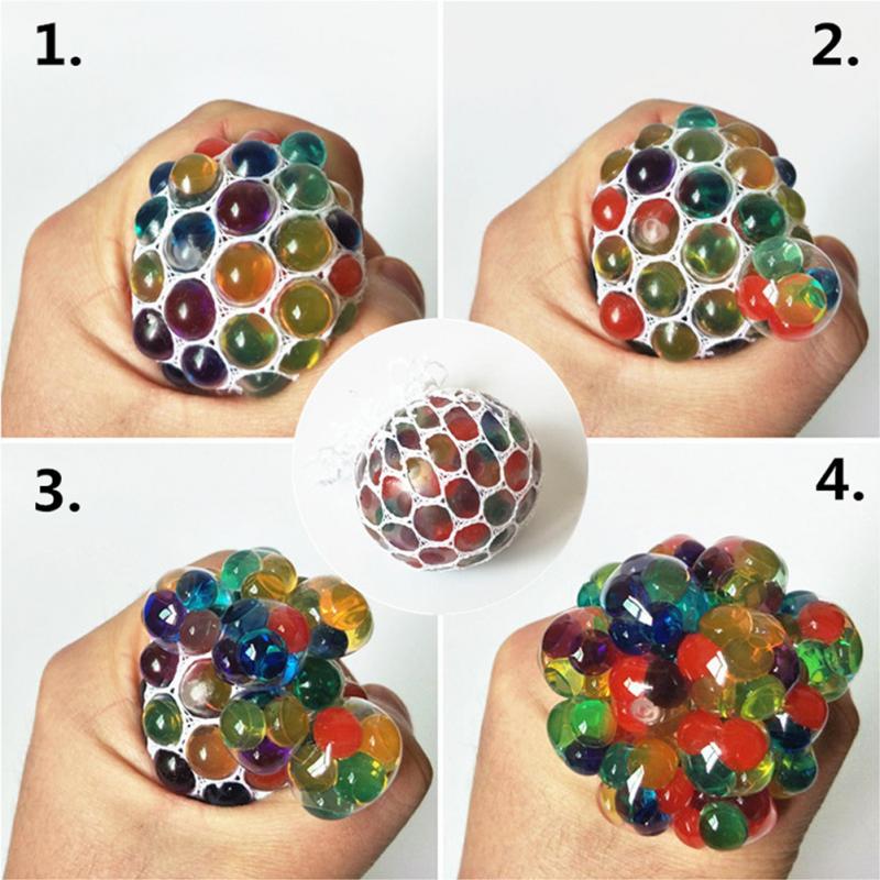 Bola de uva para aliviar el estrés, juguete de malla de goma negra, calmante para la cara, estrés, autismo, 1 Uds./3 uds./5 uds.
