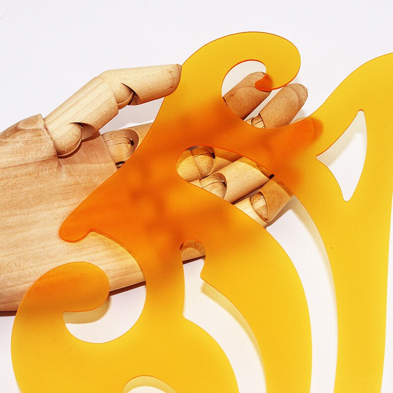 30 CM yellow curve ruler soft 30 cm curve plate / Cloud Ruler / Cloud Ruler / drawing ruler