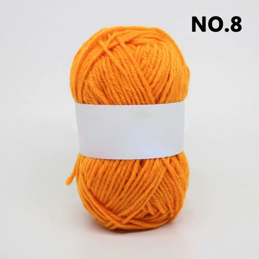 25g Soft Acrylic Yarn Knitting Crafts Soft Yarn Colorful Craft Baby Wool Knitted Diy Hand Made Doll Cloth Sweaters Yarn Balls: 8