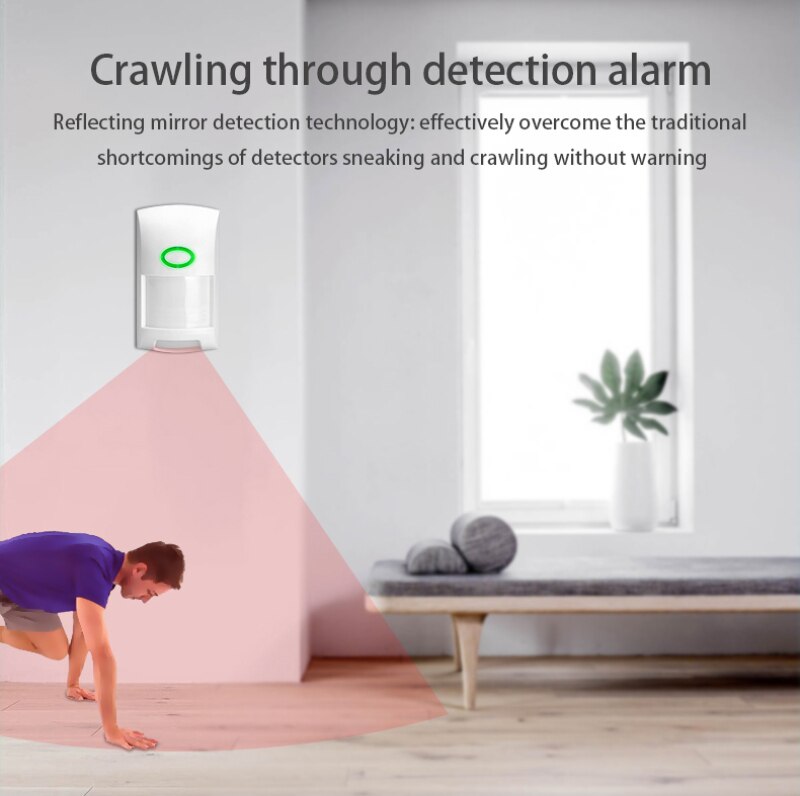 Tuya Smart WiFi-IR Detector 110 ° weitwinkel Motion Sensor Remote Alarm Smart Leben APP-zeit Überwachung Home Security Status