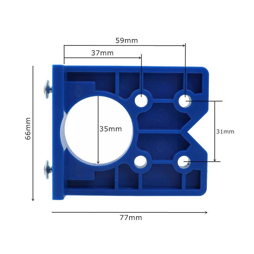 35mm Hinge Drilling Jig Woodworking Tools Concealed Opener Drill Hinge Bit Guide Hole Hole Cabinet Locator Guide Accessorie T4c3