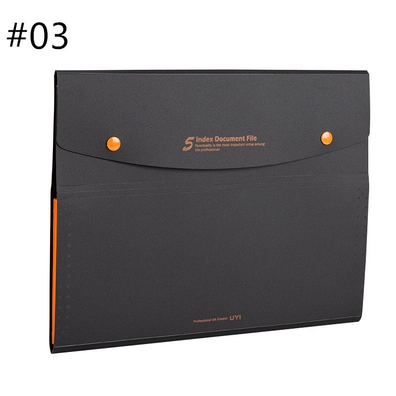 A4 File Organizer Document Houder 5-Layer Grote Capaciteit Bestanden Bag Pouch Uitbreiden Accordeon Mappen Waterdichte Office Supply: 03