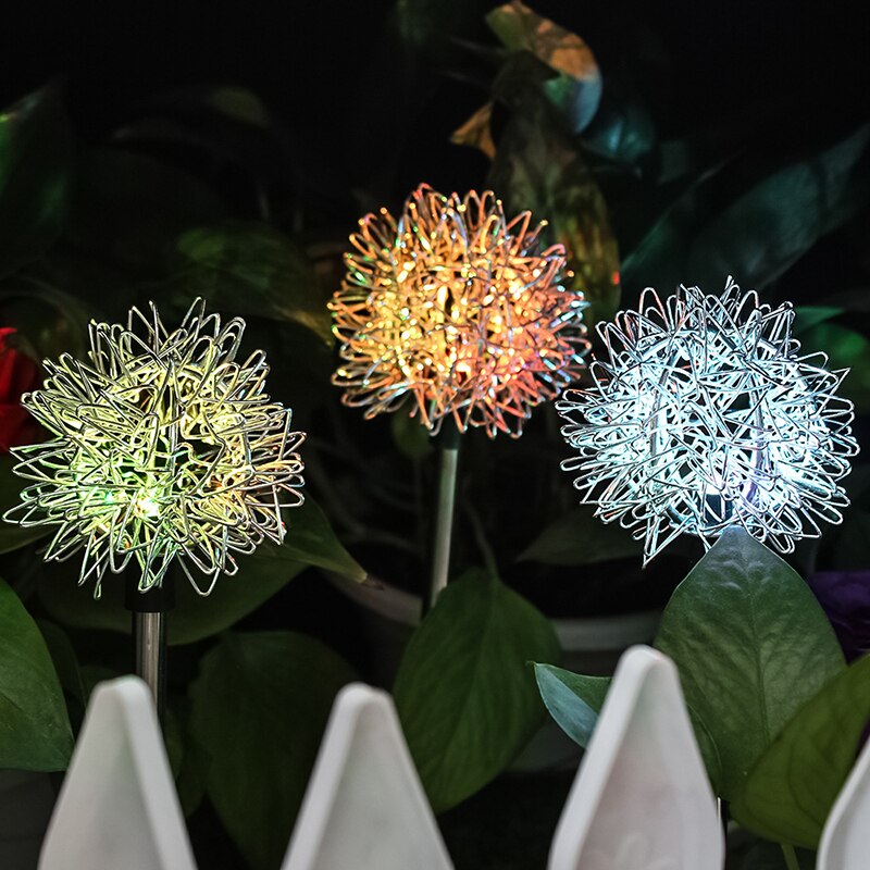 Lampe solaire d&#39;extérieur en forme de plante, luminaire de paysage Unique, idéal pour une pelouse, une cour, un jardin ou un Patio, SEC88