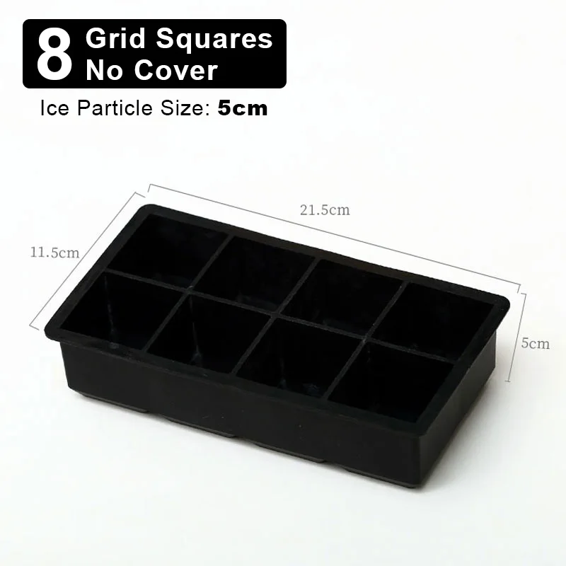 Moldes para cubitos de hielo de silicona, moldes esféricos para cubitos de hielo, máquina para hacer cubitos de helado, moldes reutilizables para cubitos de hielo y whisky, 4/6/8/15 rejillas: Rojo
