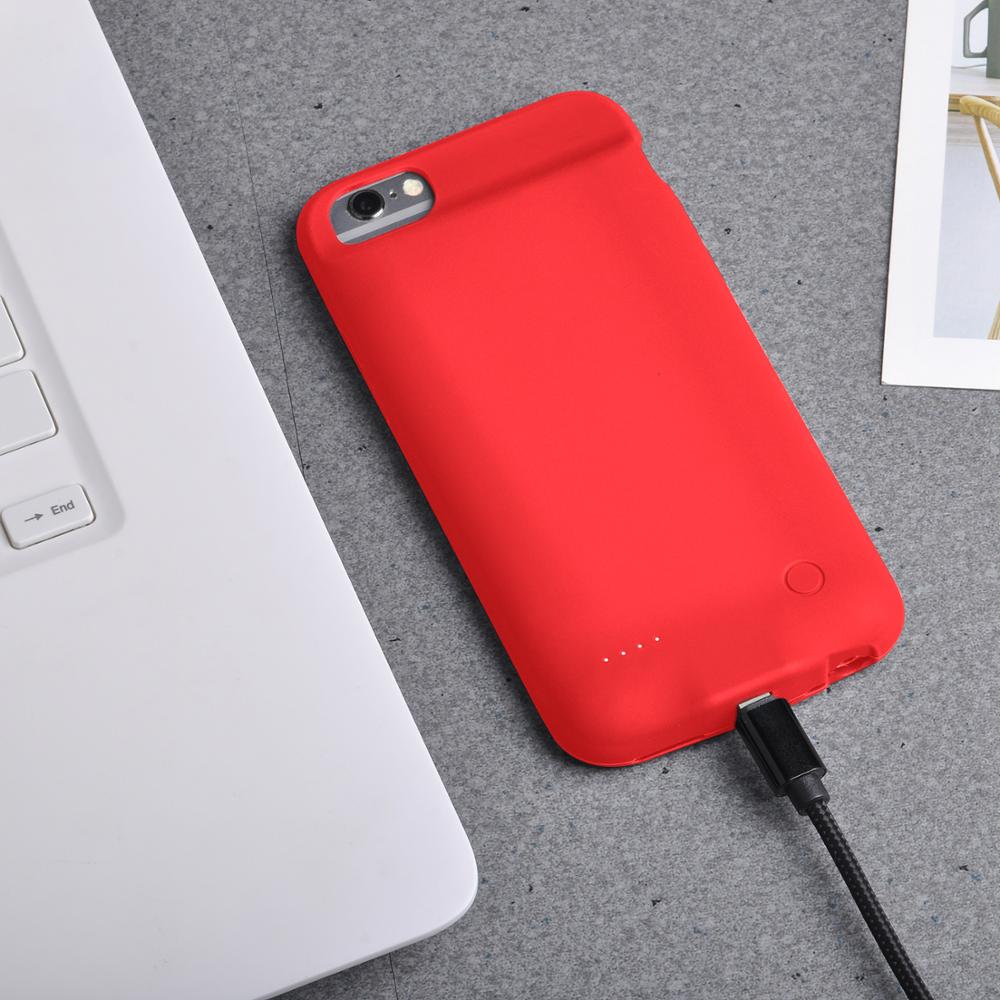 2800 Mah Batterij Oplader Voor Iphone 6 6 S 7 8 Batterij Case Power Bank Opladen Gevallen Oplader Ultra slanke Externe Back Pack