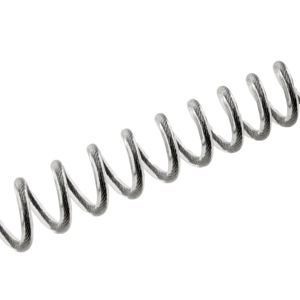 1.5m Retractable Fishing Lanyard Steel Wire Coiled Tether Secure Plier Grip Tackle Tool Safety Boating Fishing Accessory