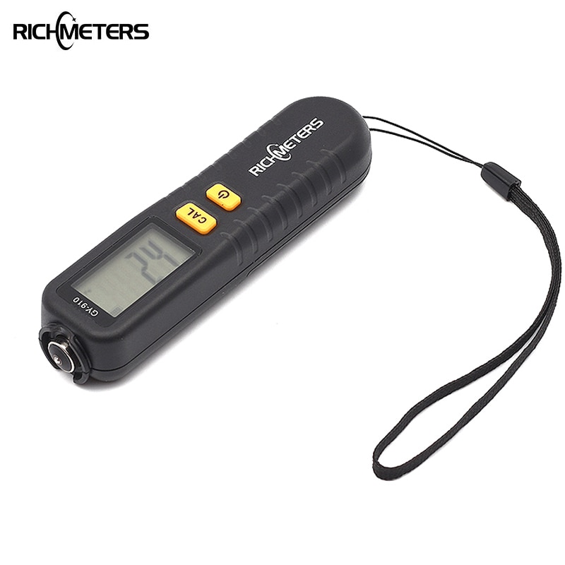 RICHMETERS GY910 Digital Coating Thickness Gauge 1 micron/0-1300 Car Paint Film Thickness Tester Meter Measuring FE/NFE