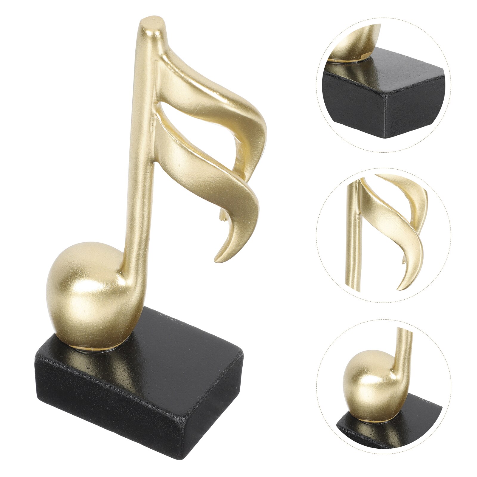 Trophy Competition Trophy Musical Note Shape Trophy Decor for Competition Desktop Decoration