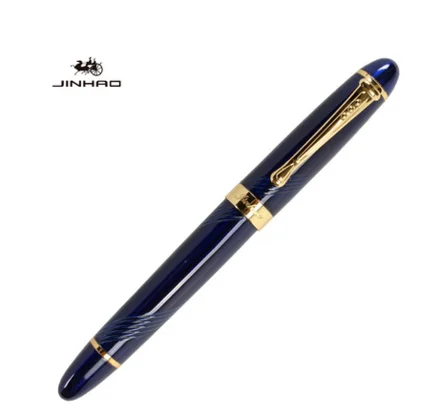 IRAURITA Fountain Pen Jinhao 450 Metal Ink Pens Caneta Tinteiro Pluma Fuente Office Black: black / EF