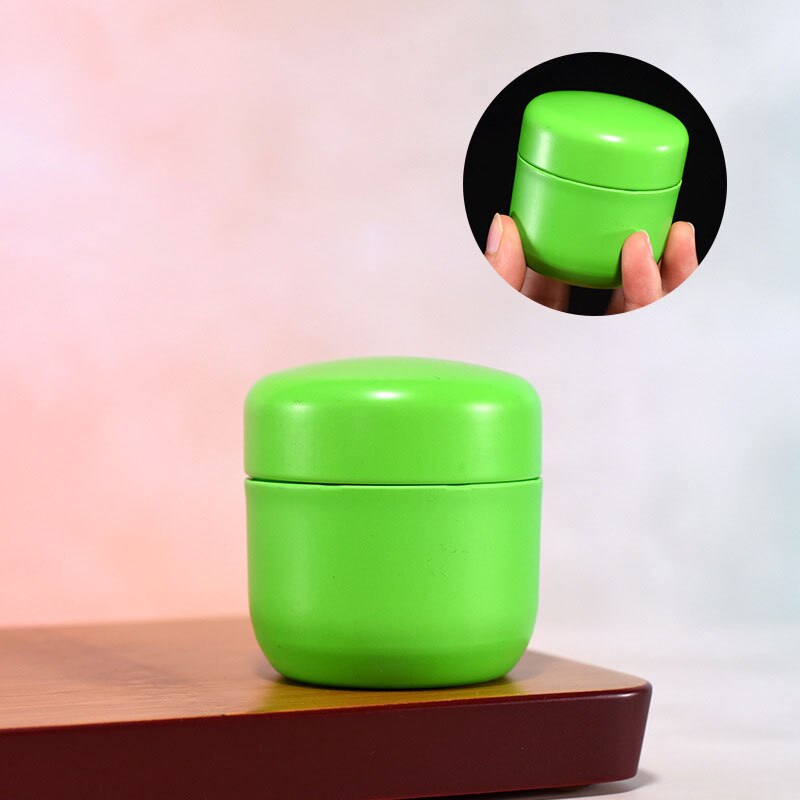 15g Mini Tinplate Tea Storage Tea Tins Round Sealed Tea Spice Container Portable Small Tin Can for Business Trip: Style 6