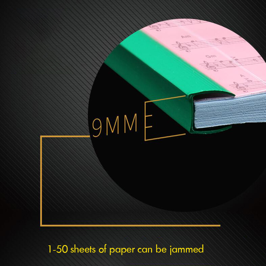 5 PCS/Lot A4 Report Covers With Sliding Bar, Clipbar Presentation Slidebinder Files 50 Sheets Capacity, Blue Green Yellow Red