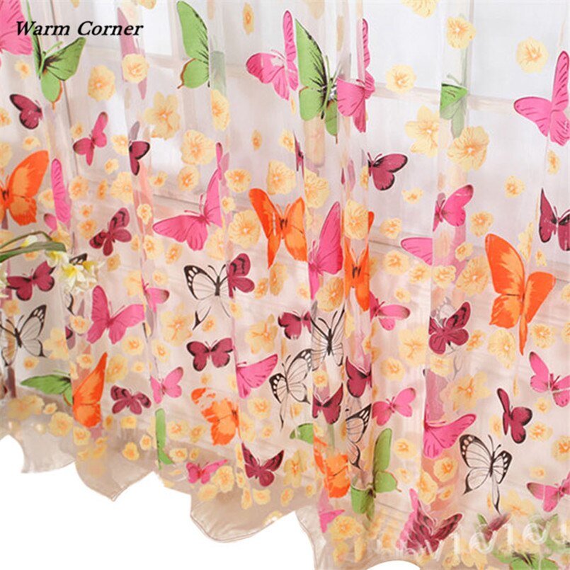 Warm Corner LM 100*80cm Embroidery Roman Curtain Window Blinds For Bathroom Tulle Sheer Shower Sept 1