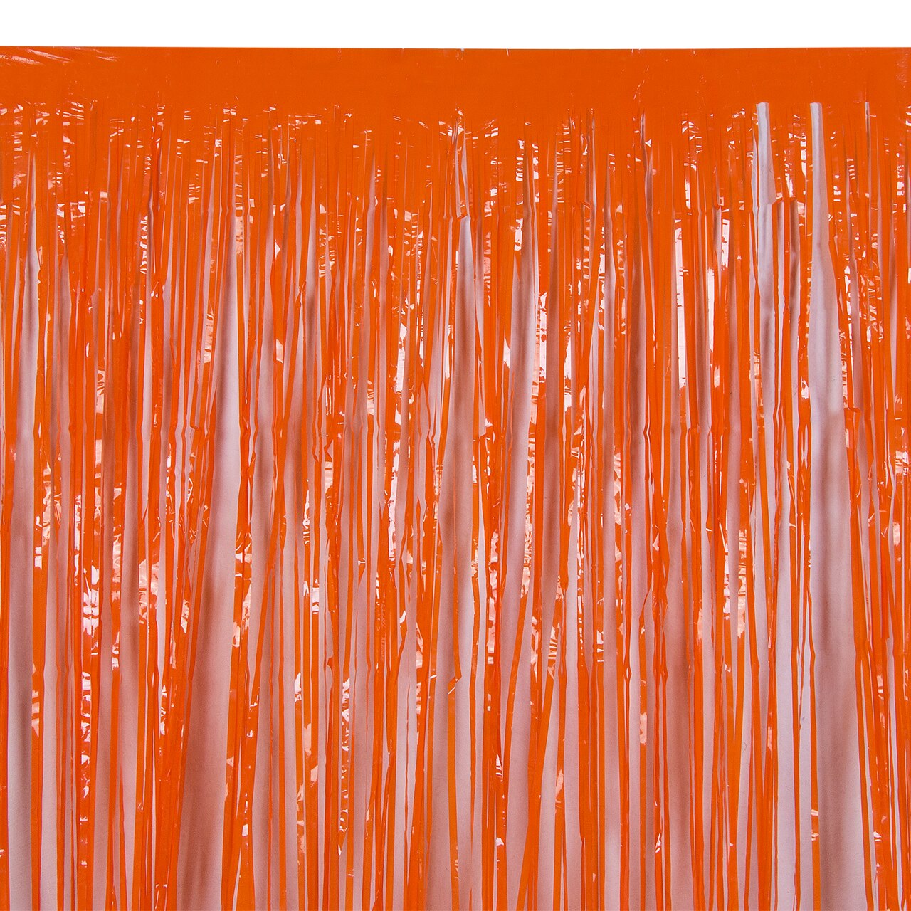 Metallic franje gordijn feestfolie kerstversiering bruiloft decoratie achtergrondfolie regengordijn kerstversiering: Oranje